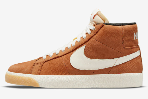 Nike SB Blazer Mid ISO Dark Russet Special Sale DC8911-200