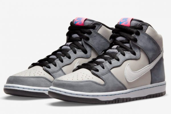 Nike SB Dunk High Medium Grey Sneakers On Sale DJ9800-001-2