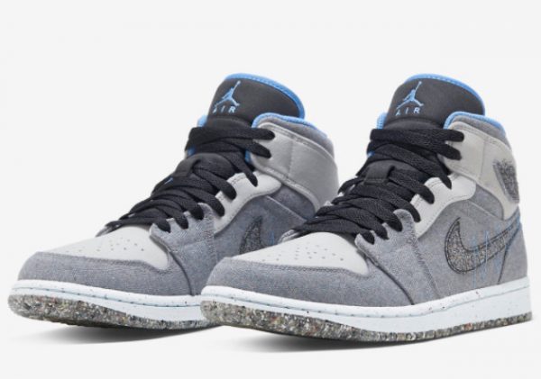 2022 Air Jordan 1 Mid Crater Grey Blue On Sale DM3529-004-2