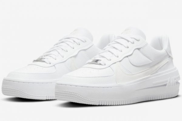 2022 Latest Nike Air Force 1 PLT.AF.ORM Triple White DJ9946-100-2