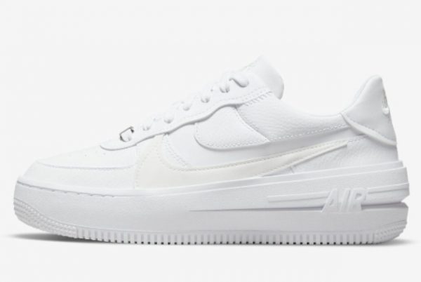 2022 Latest Nike Air Force 1 PLT.AF.ORM Triple White DJ9946-100