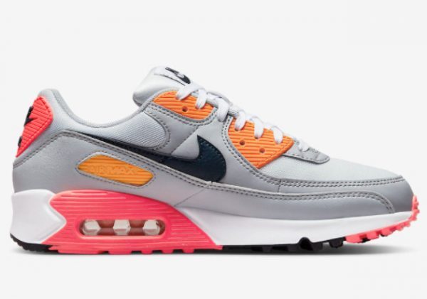 Nike Air Max 90 Grey Golden Yellow Infrared For Sale DH5072-001-1