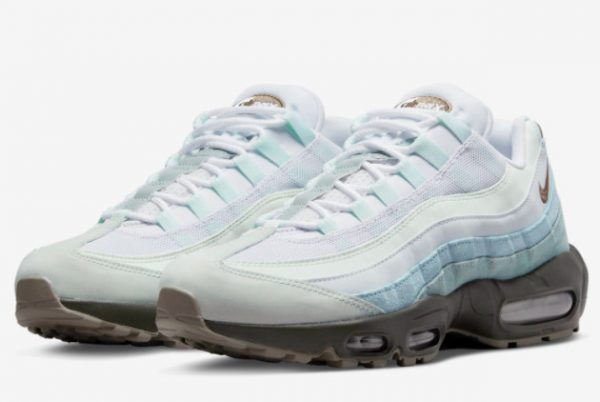 Nike Air Max 95 White Aqua-Brown For Sale DQ9468-355-2