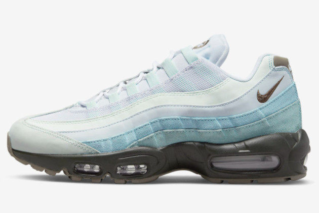 Nike Air Max 95 White Aqua-Brown For Sale DQ9468-355