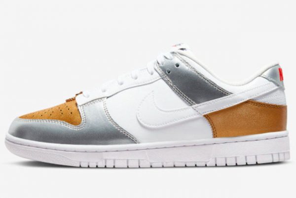 2022 Nike Dunk Low WMNS Metallic Running Shoes DH4403-700