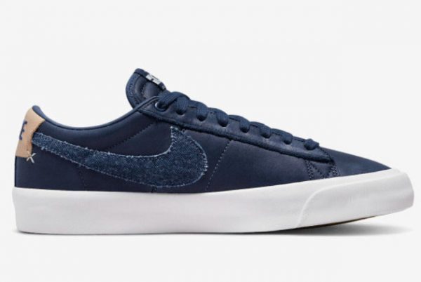 2022 Nike SB Blazer Low GT Navy Denim Casual Shoes DM8890-400-1