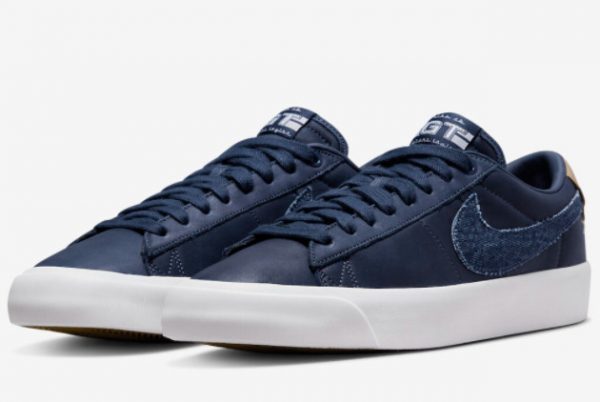 2022 Nike SB Blazer Low GT Navy Denim Casual Shoes DM8890-400-2