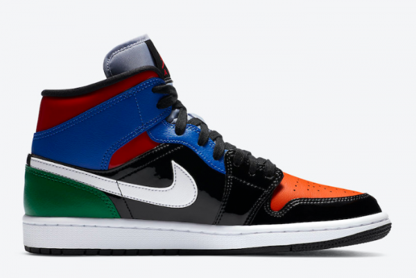 Buy Air Jordan 1 Mid SE Multi Patent Unisex CV5276-001-1