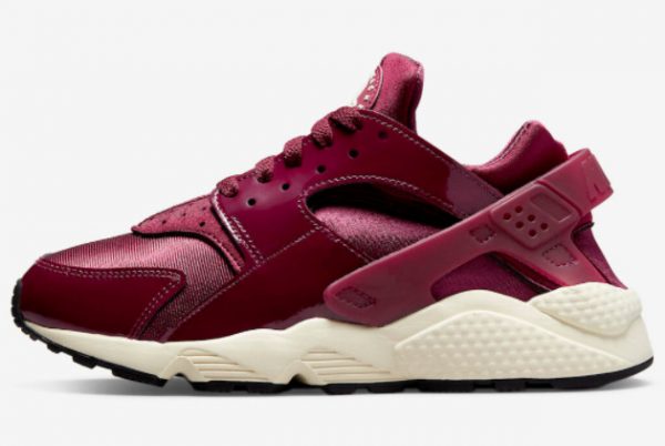 Nike Air Huarache Team Red Bordeaux Patent On Sale DQ8584-600