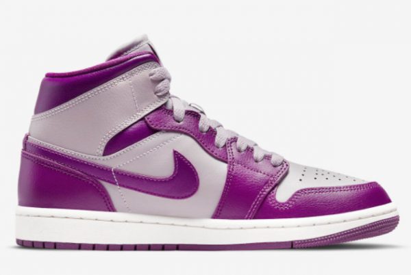 2022 Air Jordan 1 Mid WMNS Magenta Girls Size BQ6472-501-1