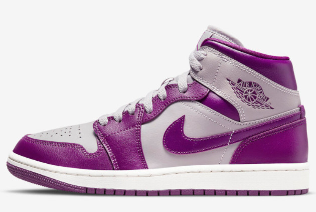 2022 Air Jordan 1 Mid WMNS Magenta Girls Size BQ6472-501