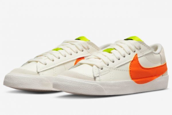 2022 Brand New Nike Blazer Low Jumbo Volt Orange DQ1470-103-2