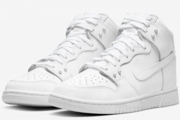 2022 Discount Nike Dunk High Pearl White Trainers DM7607-100-2