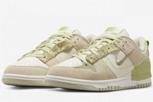 2022 Latest Nike Dunk Low Disrupt 2 Green Snake DV3206-001-2