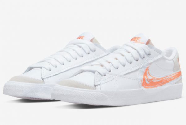 2022 New Release Nike Blazer Low Jumbo Scribble Swoosh DX2648-100-2