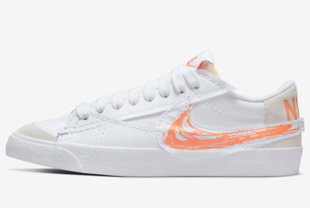 2022 New Release Nike Blazer Low Jumbo Scribble Swoosh DX2648-100