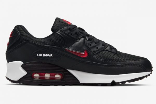 2022 Nike Air Max 90 Jewel Bred Black Red For Sale DV3503-001-1