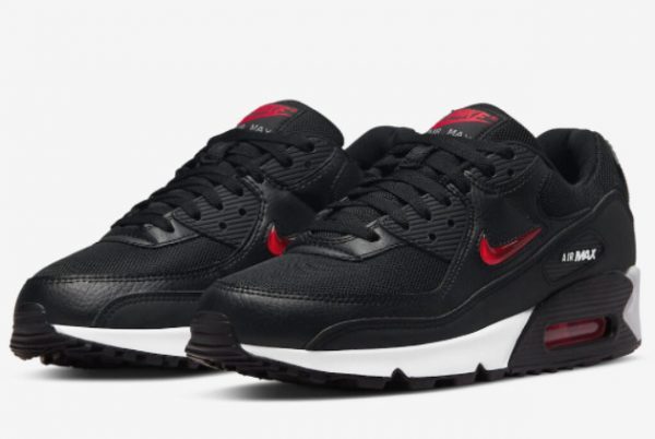 2022 Nike Air Max 90 Jewel Bred Black Red For Sale DV3503-001-2