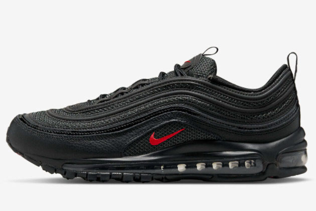 2022 Nike Air Max 97 Bred Black University Red Shoes DV3486-001