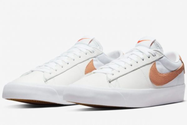 2022 Nike SB Blazer Low Light Cognac For Sale DQ3502-100-2