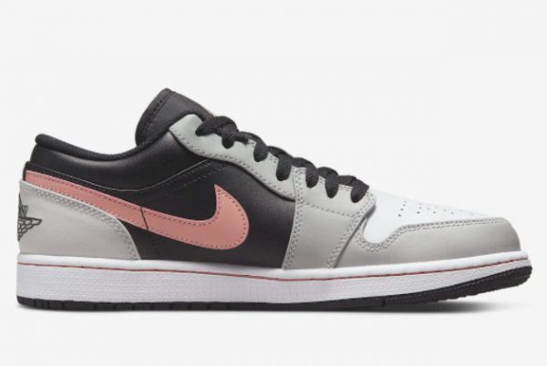 Buy Air Jordan 1 Low Black Grey Pink Basketball Shoes 553558-062-1