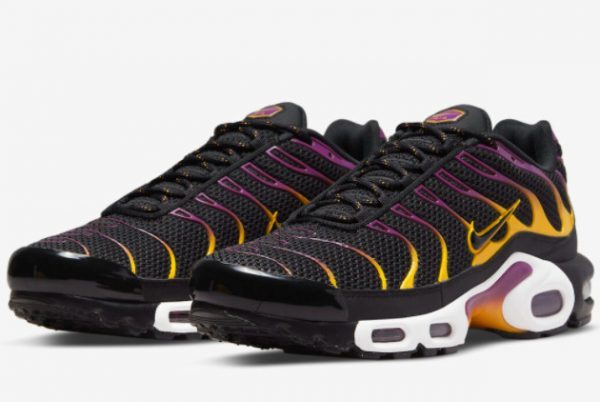 Buy Nike Air Max Plus Black/Purple-Gold Trainers DX2663-001-2