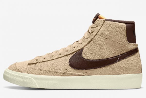 Buy Nike Blazer Mid PRM Tan Shaggy Suede Chocolate Brown DM0178-200