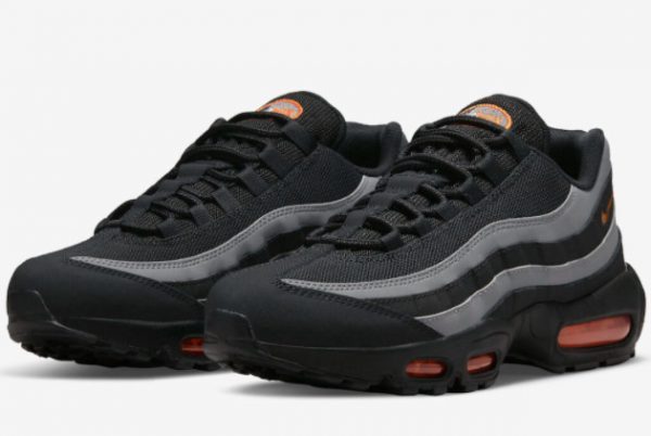 Cheap Nike Air Max 95 Black Silver Orange Running Shoes DX2657-001-2