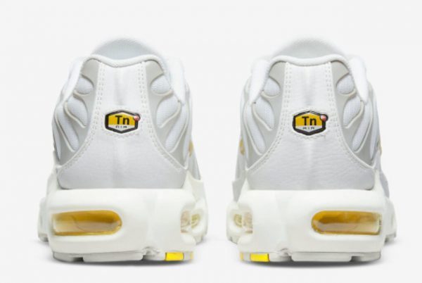 Grade School Nike Air Max Plus White Grey Yellow DV6987-100-2