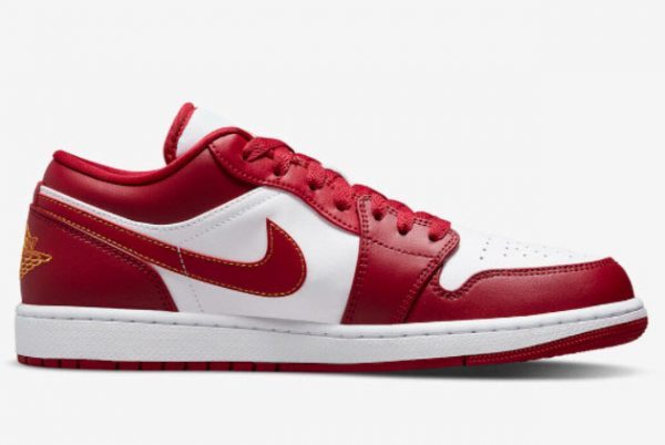 Men and Women's Air Jordan 1 Low Cardinal Red 553558-607-1