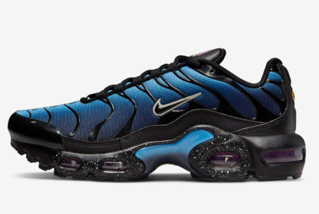 Nike Air Max Plus GS Nature Blue Black Running Shoes DV3484-001