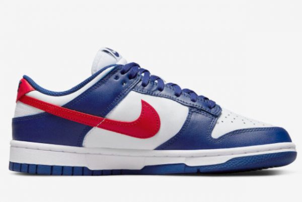 Nike Dunk Low USA White Royal-University Red For Girls DD1503-119-1