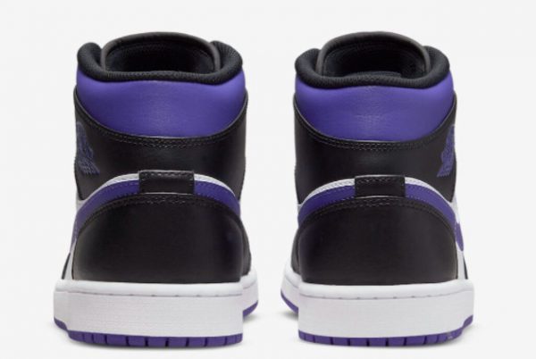 Where To Buy Air Jordan 1 Mid White Black and Purple 554724-095-3