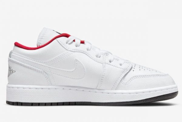 2022 Air Jordan 1 Low White Red Black Outlet Online 553560-164-1