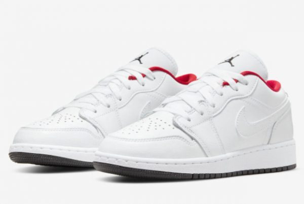 2022 Air Jordan 1 Low White Red Black Outlet Online 553560-164-2