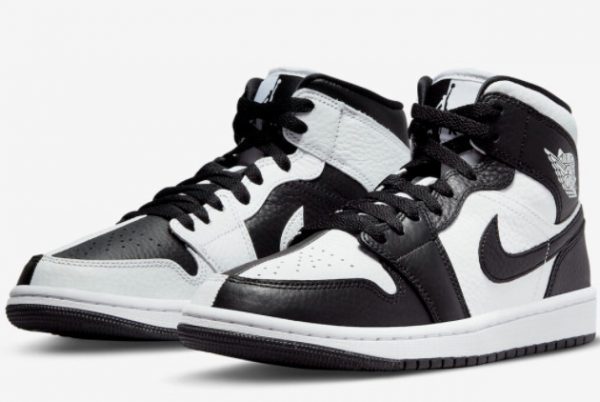 2022 Air Jordan 1 Mid Invert Black White Hot Sale DR0501-101-2