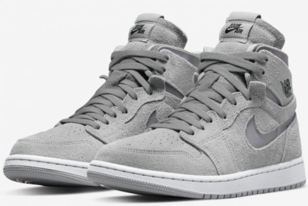 2022 Air Jordan 1 Zoom CMFT Metallic Silver Sneakers CT0979-003-2