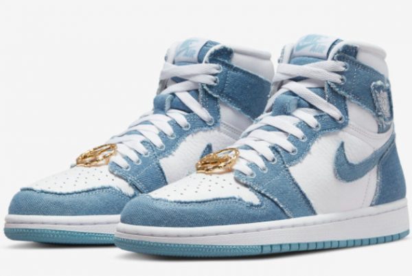 2022 Cheap Air Jordan 1 High OG WMNS Denim DM9036-104-2