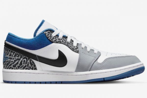 2022 Latest Release Air Jordan 1 Low True Blue DM1199-140-1