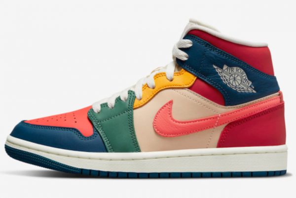 2022 New Air Jordan 1 Mid Multi-Color DN3738-400