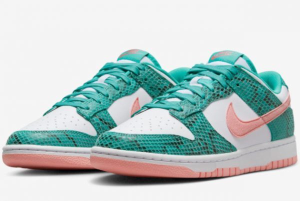 2022 Nike Dunk Low Teal Snakeskin For Sale DR8577-300-2