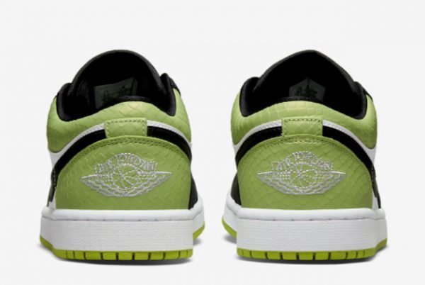 Air Jordan 1 Low Vivid Green Snakeskin To Buy DX4446-301-3