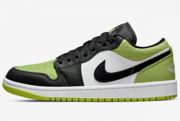 Air Jordan 1 Low Vivid Green Snakeskin To Buy DX4446-301