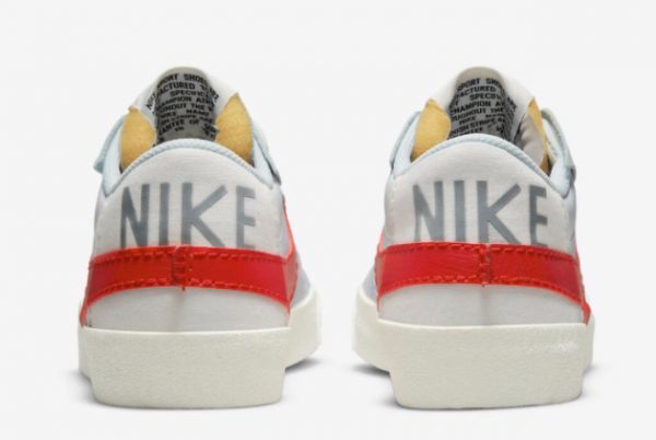 Nike Blazer Low Jumbo Grey Red High Quality DQ8769-100-3