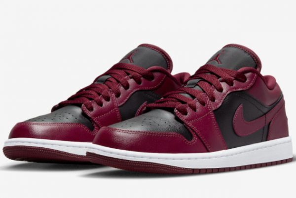 2022 Cheap Air Jordan 1 Low Black Maroon DC0774-006-2