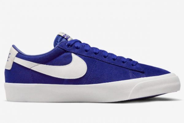 2022 Grade School Nike SB Blazer Low GT Blue White DR9103-400-1