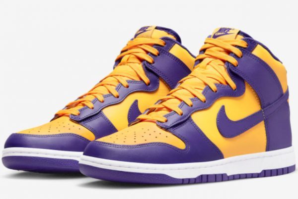 2022 Nike Dunk High Lakers Court Purple Hot Sale DD1399-500-2