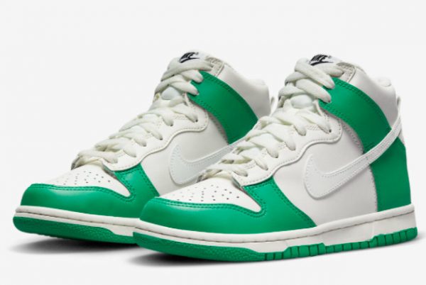 2022 Nike Dunk High White Green Training Shoes For Sale DB2179-002-2