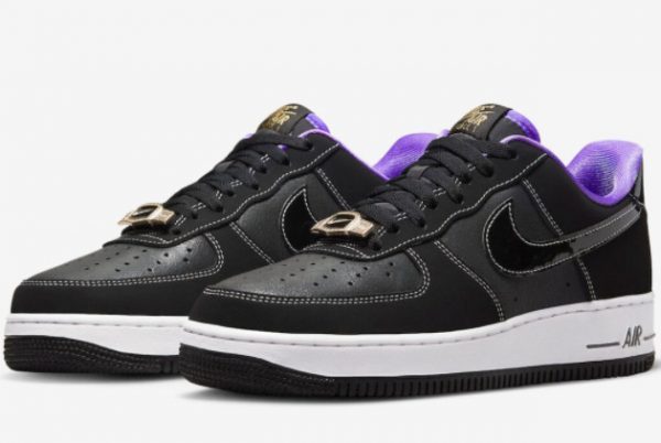 Buy Nike Air Force 1 World Champ Lakers Colorway DR9866-001-2