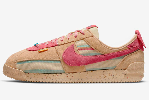 Buy Union x Nike Cortez Tan Pink Running Shoes DR1413-200